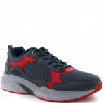 270-4 сер/крас Кроссовки мужские (41-46)/8