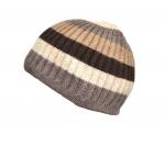 Шапка без отворота в полоску из шерсти "Як"