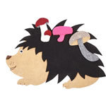 Липучки "Ёжик с грибочками"