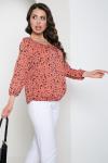 Блуза "Крестьянка" (коралл) Б2566