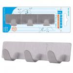 Планка с 3 крючками "Стэнли стил"  Длина 12 см