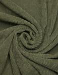 Вельвет однотонный "Арчи", зеленый чай