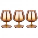 194-521 набор бокалов для бренди из 3 шт "гречишный мед" 410 мл