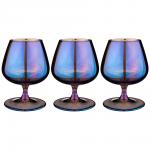 194-516 набор бокалов для бренди из 3 шт "лазурит" 410 мл