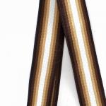 Плечевой ремень (стропа)  ADEL-239/регулируемый,  макс длина 120см,  полосы корич/беж 240111