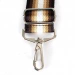 Плечевой ремень (стропа)  ADEL-239/регулируемый,  макс длина 120см,  полосы корич/беж 240111