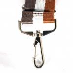 Плечевой ремень (стропа)  ADEL-239/регулируемый,  макс длина 120см,  полосы серый/бел/корич 240110