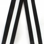 Плечевой ремень (стропа)  ADEL-239/регулируемый,  макс длина 120см,  полосы черн/белый 240113
