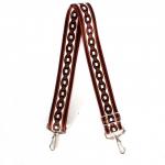 Плечевой ремень (стропа)  ADEL-239/регулируемый,  макс длина 120см,  цепочка/корич 240101