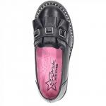 053908G черн Туфли закрытые для девочек (27-31)/6