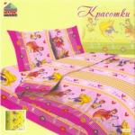 Постельное белье из бязи 105 г/м2 "Сказочная страна" 110*140 (диз.: 2964/1 Красотки)