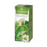 AKBAR Зеленый чай с ромашкой и мятой, 25 пак.