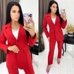 Двойка пиджак с подкладкой красный RH122