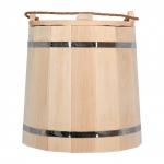 Ведро для бани с крышкой Банные Штучки С легким паром, липа 18 л 31198