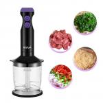 Блендер погружной 3 в 1 Kitfort КТ-3041-1 черно-фиолетовый