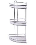 0436D Besser Полка 3-ярусная угловая 34*25.5*58.5см (25.5*25.5*58.5см) хромированная