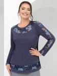 Блуза Неповторимый шарм (индиго)