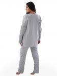 Пижама Чаровница Цветы 7035 (Светло-серый)