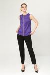 Атласная блуза без рукавов 60806-13981