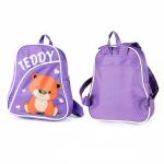 Рюкзак детский Silver Top-1040 Кроха прост спинка/Teddy, фиолетовый, медведь 211770