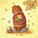 Наволочка "Осенняя колыбель" размер 39х39 см