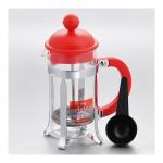 Кофейник с прессом Caffetiera 0.35 л. красный