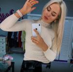 Джемпер  Женский 3003 "Лапша - Бусики Ворот" Молочный