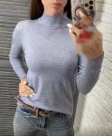 Джемпер  Женский 3003 "Гладкая - Стойка Ворот" Серый
