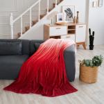 Плед  Деграде , красный, 200*220 см  (no-100179)