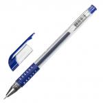 Ручка гелевая с грипом STAFF Basic Needle, СИНЯЯ, игольчатый узел 0,5мм, линия 0,35мм, 143678