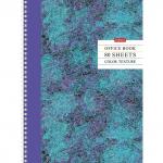 Тетрадь А4 80л. HATBER гребень, клетка, матовая ламинация, цветной срез, Color texture, 80Т4лВ1гр