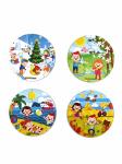 Деревянный пазл WOODLANDTOYS 149105 круглый Времена года