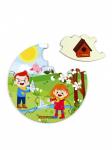 Деревянный пазл WOODLANDTOYS 149105 круглый Времена года