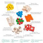 Конструктор КРАСНОКАМСКАЯ ИГРУШКА НСК-05 Строим сами окрашенный 66 дет.