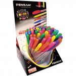 Ручка гелевая PENSAN Neon Gel, НЕОН АССОРТИ, узел 1мм, линия 0,5мм, дисплей, 2290