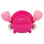 Канцелярский детский набор ЮНЛАНДИЯ "КРАБ", 4 предмета, розовый, блистер, 236958