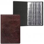 Альбом д/монет 115х170х10 мм, для 108 монет, 2+4+2 листа (карманы 23*25+32*40+52*54мм), АМК-108К