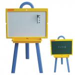 Доска двусторонняя для мела и магн-марк (45х60см), НА СТЕНДЕ,зел/бел, ,ПИФАГОР,231725