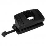 Дырокол MAPED (Франция) "Essentials Green", малый, на 12 листов, "карбоновое покрытие", черн, 451211