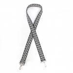 Плечевой ремень (стропа)  ADEL-239/регулируемый,  макс длина 120см,  галочки черн/белый 240115