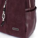 Рюкзак жен иск/кожа+нат/замша Baliviya-19500-1,   (сумка-change),  2отд,  бордо SALE 241197