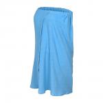 Махровая накидка Spa для женщин, для бани и сауны, голубая 140х80 см Банные штучки/12