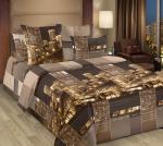 Комплект наволочек 50*70 см (2 шт.), бязь "Люкс", на клапане (Сити, коричневый )