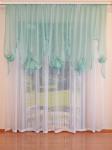 Дизайнерская штора Инга мятный 400*220 см