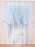Дизайнерская штора Инга голубой 400*220 см