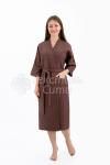 Халат вафельный КОФЕ 240гр/м