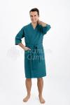 Халат вафельный ИЗУМРУД 240гр/м