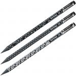 Карандаш ч/г Berlingo Doubleblack HB, черное дерево, круглый, заточен., ассорти, BP01319