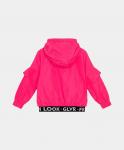 Ветровка розовая с капюшоном