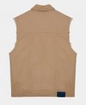 Жилет бежевый с карманами